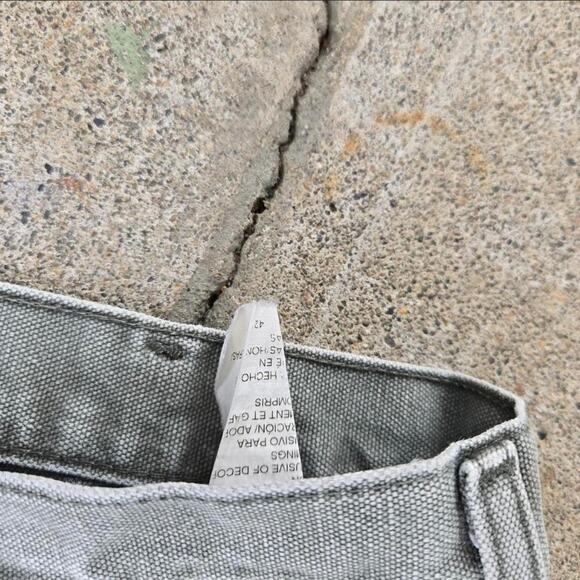 Vtg DICKIES Box Logo Patch Plain Earthtone Baggy Workwear Cargo Pants 40 x 30 - Picture 4 of 6